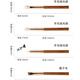 白凤堂化妆刷大师级金星檀纯动物毛套刷粉底眼影刷全套美妆刷情人节礼物 金星檀木套刷 7支 LB701