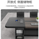 办公会议桌长桌简约现代长条桌会议室桌椅组合家具大型员工培训桌 8.0*1.8米【升级加厚】