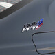BMW-Logo, modifiziertes Blattboard-Logo, 13578 Serie M5x1x3x56 Dekoratives BMW Gras English C-Seitlogo, Silbermodell (1 Stück)