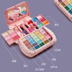 Dolemite Children's Day Cosmetics Set Girls Toys Girls Gift Princess Makeup Box for Drawing Makeup [Notebook Beauty Box + Dolls - Give]