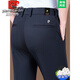Pier Cardin summer thin high-end mulberry silk trousers for men middle-aged business casual loose formal wear high-quality casual pants 16761-Gray 34 [waist circumference 2 feet 7]