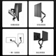 AOC Monitor Stand Desktop Lift Monitor Stand Arm Stand Bildschirm Stand Computer Desk Stand Home Office Computer Stand Am420plus (Grau)
