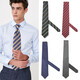 
T/Twenties men's mulberry silk silk wide tie men's business formal wear professional interview brand hand-made blue striped twill tie AS2687 purple arrow 9.5CM wide