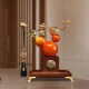 Yunya Ruyi Persimmon Nuevo gabinete de la sala de estar de estilo chino Adornos de vinos Light Luxury Office Decoration House Moving New Home Gift Ruyi Gourd Ornnnnnaments [Caja de regalo]