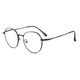 Junge alte Brille für Frauen, modischer Metallkomfort hochauflösende Ultra-Licht-importierte Lesebrille N688 Schwarz +300 Grad