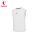 Jordan QIAODAN basketball vest men's summer breathable casual sports running vest Jordan White L (175)