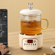 Mini multi-functional health pot all-glass electric ceramic stove health kettle small office tea maker 2024 new teapot mini flower teapot health cup for one person smart electric ceramic stove + 0.65L glass cup + glass tea drain