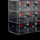 Mesu Juhong Acrylic Cell Phone Storage Cabinet Transparent Storage Box Workshop Cell Phone Storage Cabinet Staff Factory Cell Phone Storage Box with Lock 9 Cells Single Cell 10*10*19CM