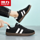 Zapatos para hombres Warrior Autumn Autumn Breathable informal Sports Shoes Retro Shoe Retro Forrest Gump Shoes 0053 Blanco y negro 41