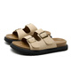 Xiyu Bucken Sandalen für Frauen 2025 Neue Sommer Beach Flip Flops für EVA Dick-Soled-Sandalen Khaki (39 Vorverkauf 20. August) 35