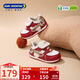 Dr. Jiang Children's Shoes Warm 2025 Winter New Velcro Soft Sole Plus Velvet Men's and Women's Baby Shoes Red/Beige/Gold 21