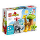 Lego Lego Children's Toys Debao Series Fairy Tale Character Assembly Building Blocks Children's Toys Birthday Gifts 10971 African Wild Animals