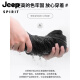 Jeep Spirit Sommer hohe Taille Herrengeschnittene Hosen Männer lässige Hosen loser Baumwollsommer Summer Cropped Hosen Sporthosen Shorts Trendy Schwarzer Sommer Dünner Stil [Crop Hosen] xl