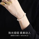CHINA GOLD Beaded Freshwater Pearl Bracelet Women's 925 Silver Lucky Hand Valentine's Day Birthday Gift Year of the Horse Zodiac Year Gift Pearl Bracelet Zhongjin Gift Box