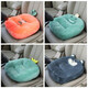 Chuangjingyi chooses a seat cushion that does not hurt your butt after sitting for a long time, a car seat cushion that prevents butt pain while driving, a butt cushion that prevents you from getting tired after sitting for a long time, and a long-lasting car seat cushion. Gray Husky, curved surface, non-slip, extra thick type (for children under 15 years old)
