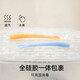 嫚熙（EMXEE）宝宝硅胶软勺餐具婴儿喂奶喂水勺子儿童吃饭辅食碗勺2支 晴空蓝+赤霞橙
