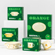 CocoME (COCOME) Children's Tableware Orange Duoduo Enamel Bowl Thickened Hand-fired Anti-fall Portable Baby Food Bowl White