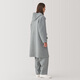 Muji Labo Men's Men's Cashmere Mlean Hooded Woolen Coat Veste d'hiver AF011A4A GREN LIGHT L (175 / 100A)