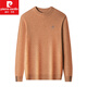 Pierre Cardin [reiner Kaschmir] Kaschmirpullover Männer 100 reiner Kaschmir runder Nacken verdickter Kaschmir Lose Basis Strickpullover Kamel gelb 165 Größe [vorgeschlagen 100-120 Jin [Jin ist 0,5 kg]]