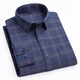 Nobel Paul Plaid Camisa de algodón a cuadros Muebles de manga larga para hombres Negocios informales Jóvenes y camiseta de mediana edad CHACK CM698 2XL