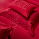 Leeland Home Textile haut de gamme des années 100 NOUVELLE broderie chinoise Dahong Liber de mariage en quatre parties Multi-pièces de litière de mariage Jinxiu Hongzhuang Four pièce de lit 1,8 / 2,0 mètres adapté à (220 * 240 cm de courtepointe)