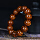 Tanjing Hainan Huanghuali Bracelet Tiger Skin Pattern Men's Bracelet Hainan Huanghuali Old Material Falling Fragrance Dalbergia Wenwan Bracelet Men's Gift 18mm*13 Tiger Skin Pattern Perfect Beads Hainan Huanghuali