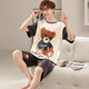 Langsha (Langsha) College-Student Pyjamas Sommer-Männer kurzärmelig reines Baumwoll-Dünne koreanischer Jugend-Sommer-Männer-Kleidung Highschool-Schüler Schlafstillstand q Kurzärmelige Männer 1396 Neue weiße L-Standard