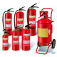 Tianguang direct selling portable dry powder fire extinguisher box set MFZ/ABC1- 8 kg trolley type 35KG 20KG hand push fire extinguisher