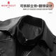 Montagut Removable Liner Montagut Special Autumn and Winter Men's Warm Long Leather Jacket 364366001SX Black M 48 170/88A Brand Clearance Broken Code