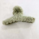 Korean ins cute bear plush grabber female cute hairpin autumn and winter temperament back head shark clip tassel white