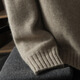 Pash Light luxury men's cashmere sweater 100% cashmere 24 new half-zipper five-needle thickened knitted sweater TRC-1444 original velvet camel XL
