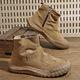 Xingchangwang Martin Boots Herren und Winter 2025 Neue Modetrend -Arbeitskleidung Freizeitschuhe Outdoor Wanderschuhe Khaki Größe 43