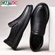 Cartelo Autumn New Cowhide Business Leather Zapatos de cuero de mediana edad para papá de mediana edad de cuero Alegable Tablero informal FL6627 Negro Lace-Up 38 Tamaño estándar de cuero Tamaño