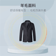 LILANZ Men's Wool Suit Men's 2025 Autumn and Winter Business Casual Woolen Coat Suit No-Iron Men's Jacket Black M 170