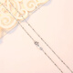 Miao Xiu pure silver necklace women's silver chain single chain without pendant clavicle chain thin chain naked chain plain chain Valentine's Day gift Gypsophila chain-H1545