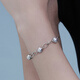 Lukfook Jewelry True Me Series Platinum 950 Seawater Pearl Platinum Bracelet Total Weight Approximately 11.27 Grams