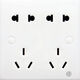 Bada socket switch two-three plug five-hole four-position electrical panel with light single and double control computer wall light and dark four-position single control switch