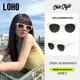 Glasses Life (LOHO) new sunglasses for women 2025 sunglasses men polarized sun protection sunglasses ultraviolet rays retro round frame high-end glasses