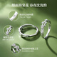 Chinese Gold Begonia Couple Ring A Pair of Proposal Silver Rings Girl Birthday Gift Girlfriend Wife Wedding Anniversary Begonia Couple Ring Jingsuda