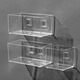 Yonghuan Acrylic Storage Box Hanging Desktop Storage Box Wall-mounted Acrylic Transparent Narrow Strip Mobile Phone Remote Control Station 4877. U-Operation Transparent Basket - 1 medium length (with two Cs