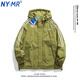 NY-MR Turning Brand Co-Branded Jacket para hombres y mujeres del mismo estilo de primavera y otoño al aire libre Capeta tendida chaqueta de carga Top Jkcy-9276# Aurora Purple XL