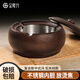 金隆鑫实木雪茄烟灰缸新中式办公室家用客厅大号带盖创意个性潮流防飞灰 6227圆形款(中号)【色】