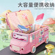 Jihuang 2024 Toy Girl, играющая в дом Принцесса Дом Девочки 3-6 лет 7 маленьких девочек 5 детей 4 подарка на день рождения Стиль гостиной + 2 куклы + свет [изящная подарочная коробка