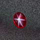 DL 1998 Chinese Valentine's Day gift starlight gem oval flat bottom plain red stone red powder fusion oval (8X10mm)
