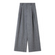 
Vanciman dark gray loose slim wide-leg pants 2024 autumn and winter new wool suit pants versatile long pants M9227 dark gray S