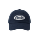EMIS hat couple casual and fashionable soft top cap cap same color Coke logo navy blue baseball cap same color badge baseball cap - navy blue