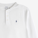 Polo Ralph Lauren Boys Jersey Long Sleeve Cotton Knitted Henley Polo Shirt 323920002005 005 White XL