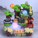 
Rockery Landscape Flowing Water Fountain Living Room Ornaments Mini Small Fish Tank Water Truck Circulating Water Alpine Bonsai Opening Gift Fog #12044 Flowing Water Makes Money