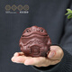 Centenary Liyong Yixing handmade purple sand tea pet ornaments original ore purple clay golden toad tea playing toad Kung Fu tea set accessories Qian Bao Qian Bao