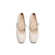 Belle buckle fashion Mary Jane shoes for women 25 spring new genuine leather fashion elegant shoes D4A1DAQ5 beige 37